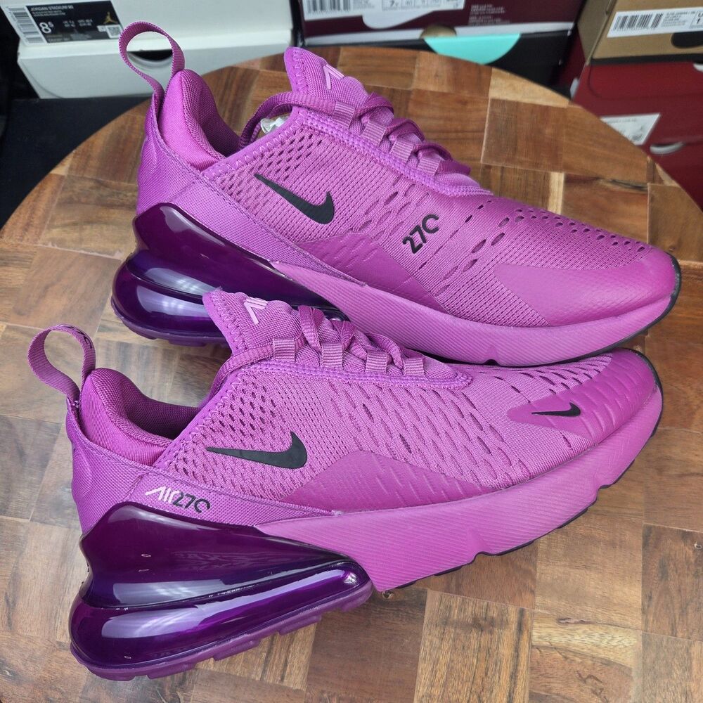 Nike Air Max 270 Fuchsia Fury Purple AH6789-501 Sneaker Shoes Women's sz 7.5